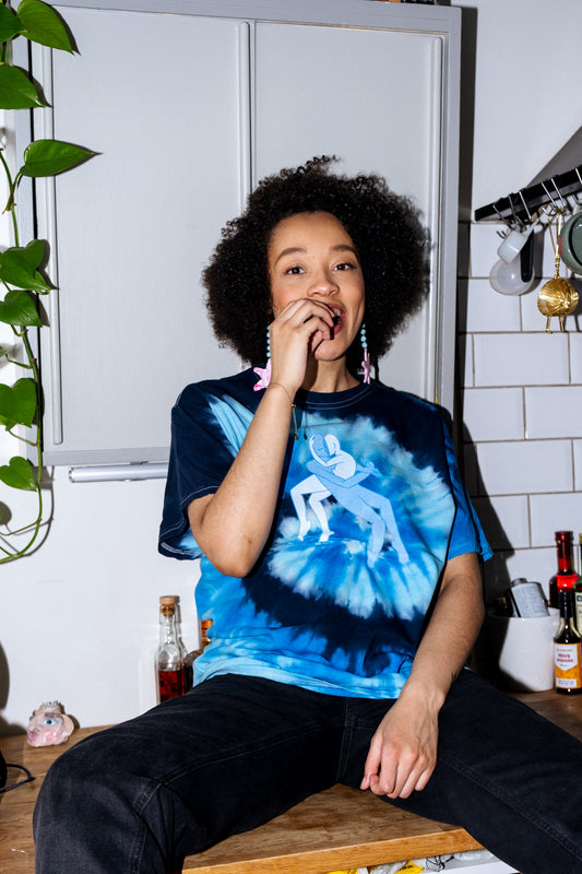 Blue Tongue Kissing T-Shirt