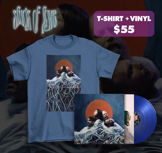 BLUE TOUR T-SHIRT AND VINYL